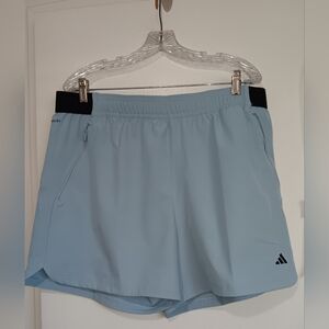 Mens Adidas  Sky Blue Athletic Shorts